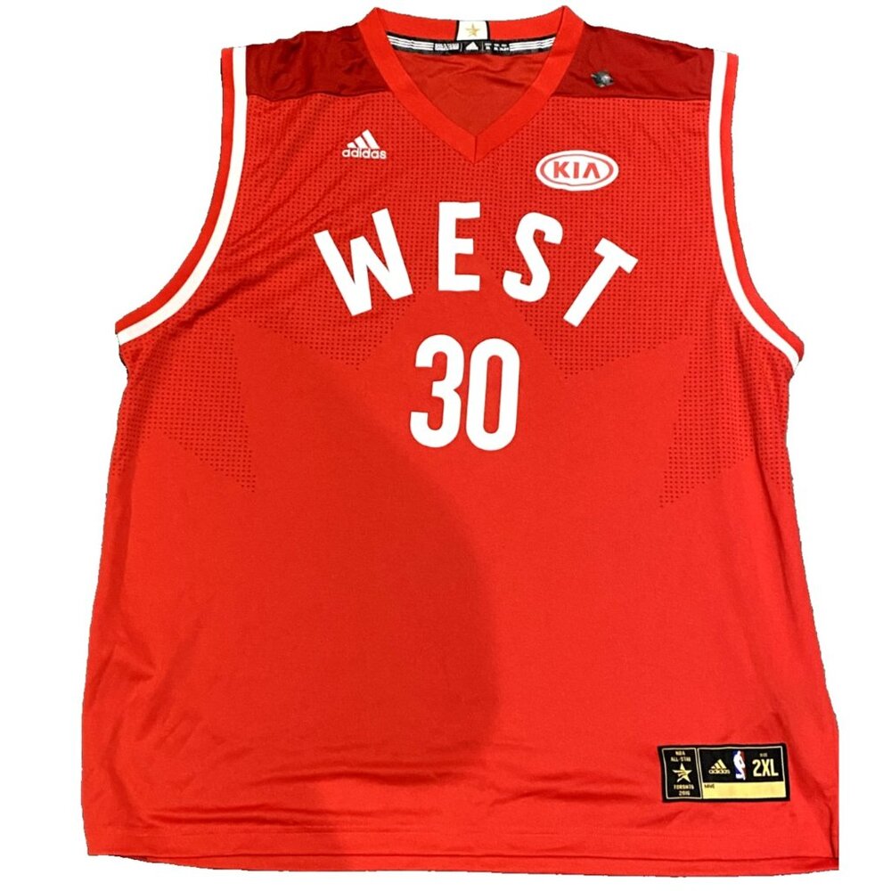 *IRREGULAR[BLANK BACK] 2016 STEPHEN CURRY? ALL STAR Jersey Mens Size Large